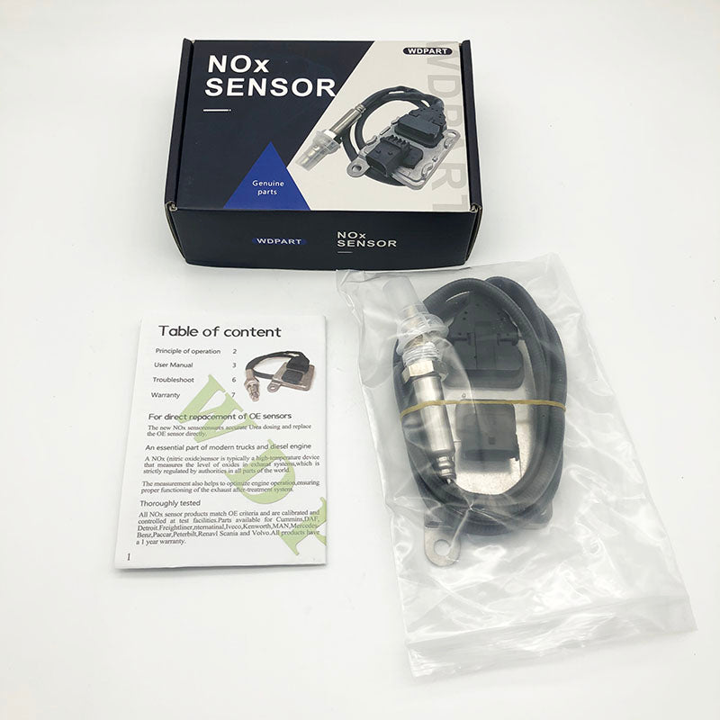 NOX Sensor 24V 5WK96717B for Mercedes Benz C207 W212 C218 E-Class CLS 400 W213 W222 - Compatible with Diesel Engine Models, Improves Emissions Performance & Fuel Efficiency