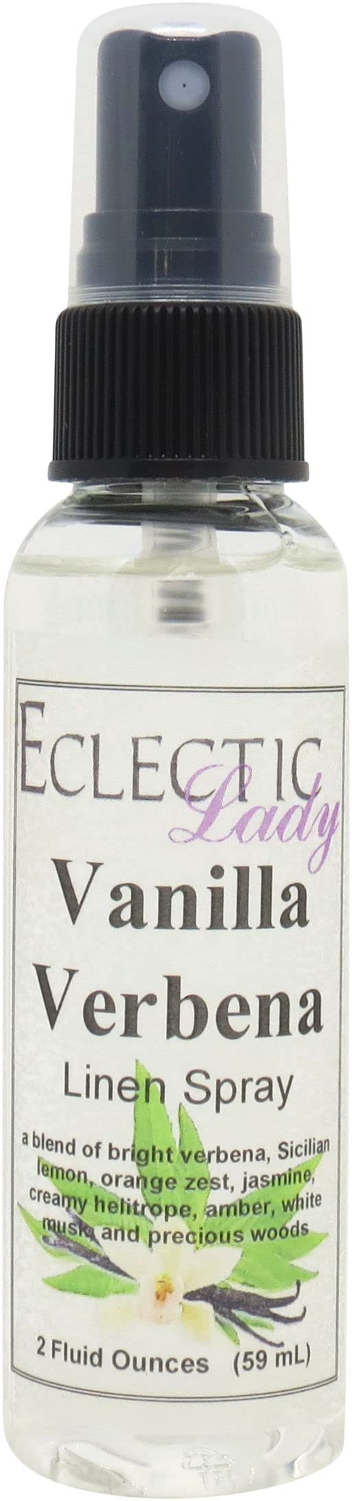 Vanilla Verbena Linen Spray (Double Strength) - 8oz Natural Fabric Refresher for Bed Sheets, Pillows & Home - Paraben-Free, No Artificial Colors - Long Lasting Scent for Bedroom, Laundry & Closet Freshening