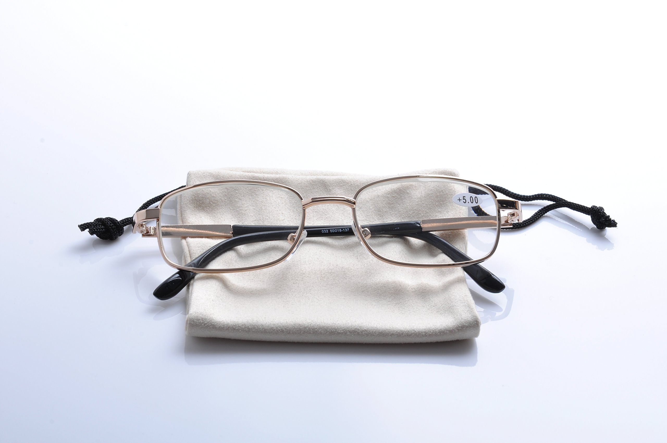 Stylish Metal Full Rim Reading Glasses for Men & Women - Lightweight Comfort for Reading, Computer Work & Daily Use