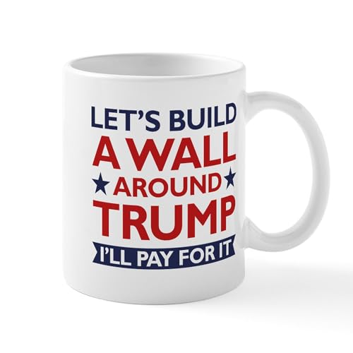 White - A Wall Around Trump Mug