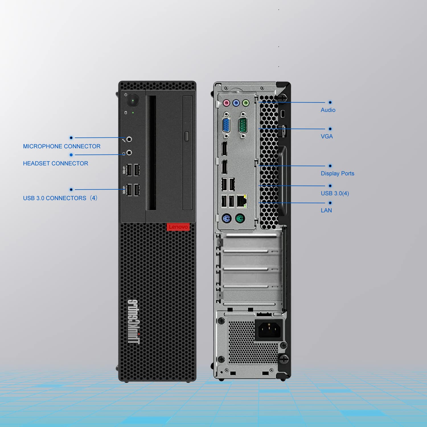 Lenovo ThinkCentre M710 SFF Business Desktop Computer - Intel Core i7-7700, 16GB RAM, 1TB NVMe SSD, Windows 10 Pro (Renewed) with Wireless Keyboard & Mouse, Built-in WiFi 6 AX200 & Bluetooth - Perfect for Office Work, Home Use & Small Business Computing