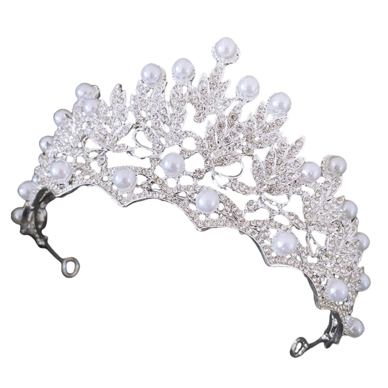 Elegant Silver Pearl Wedding Headband for Bride & Guest - FOMIYES Decorative Headdress Crown for Weddings, Birthday Parties & Special Occasions