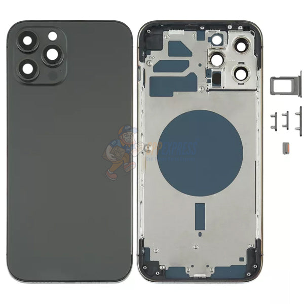 Original Title: iPhone 12 Pro Max Battery Back Door Perfect Fit Premium Back Cover Case Housing Black   Optimized Title: **iPhone 12 Pro Max Battery Replacement Back Cover - Premium Fit Durable Housing Case (Black) | Perfect for DIY Repairs & Protection**