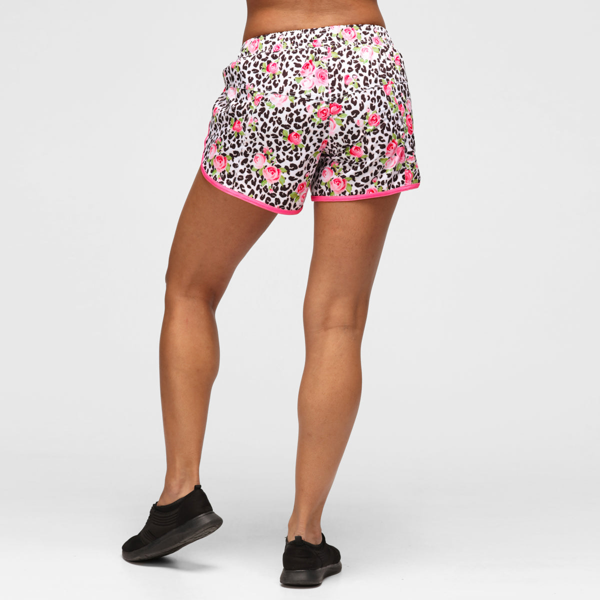 Jungle Rose Loose Fit Workout Shorts for Women - High Waisted Yoga Running Gym Athletic Shorts - Comfortable Breathable Activewear for Yoga, Running & Lounge