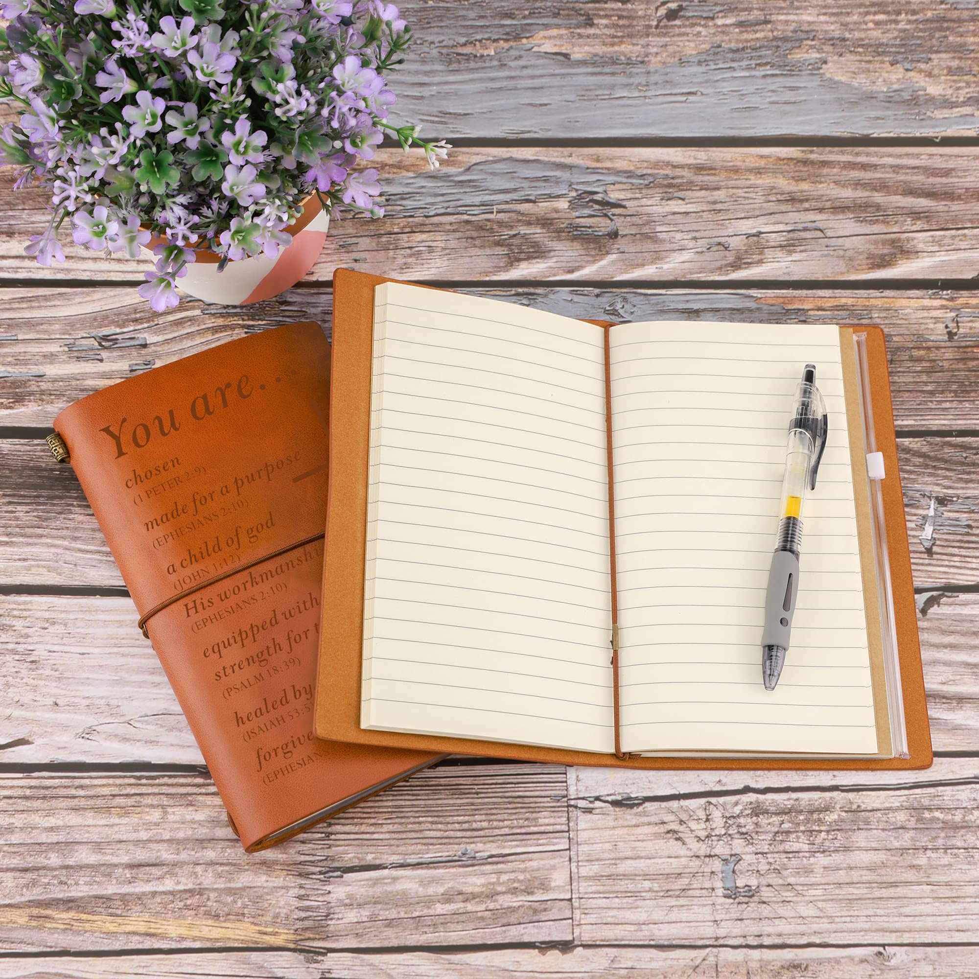 Christian Leather Journal - Religious Gift for Men & Women | Bible Journaling & Inspirational Gifts
