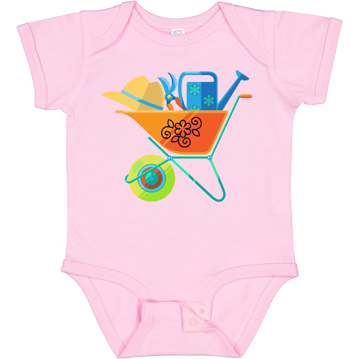 Inktastic Gardener Gardening Tools Baby Bodysuit - Cute Organic Cotton Onesie for Infants & Toddlers - Perfect Gift for Plant Lovers & Gardening Enthusiasts - Ideal for Outdoor Activities, Family Photos & Nursery Wear