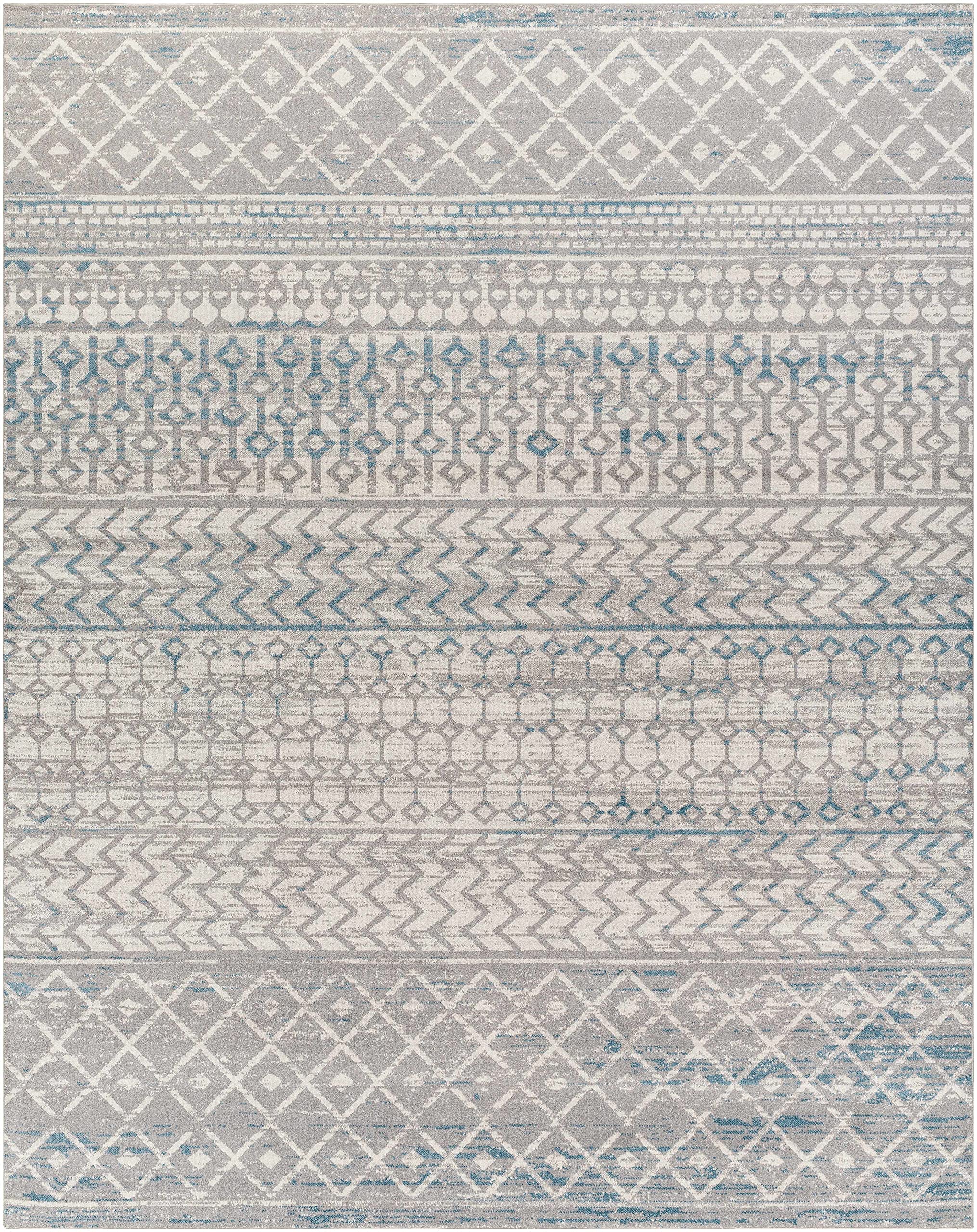 Hauteloom Springbok Machine Washable Area Rug - Blue & Gray - 9'3