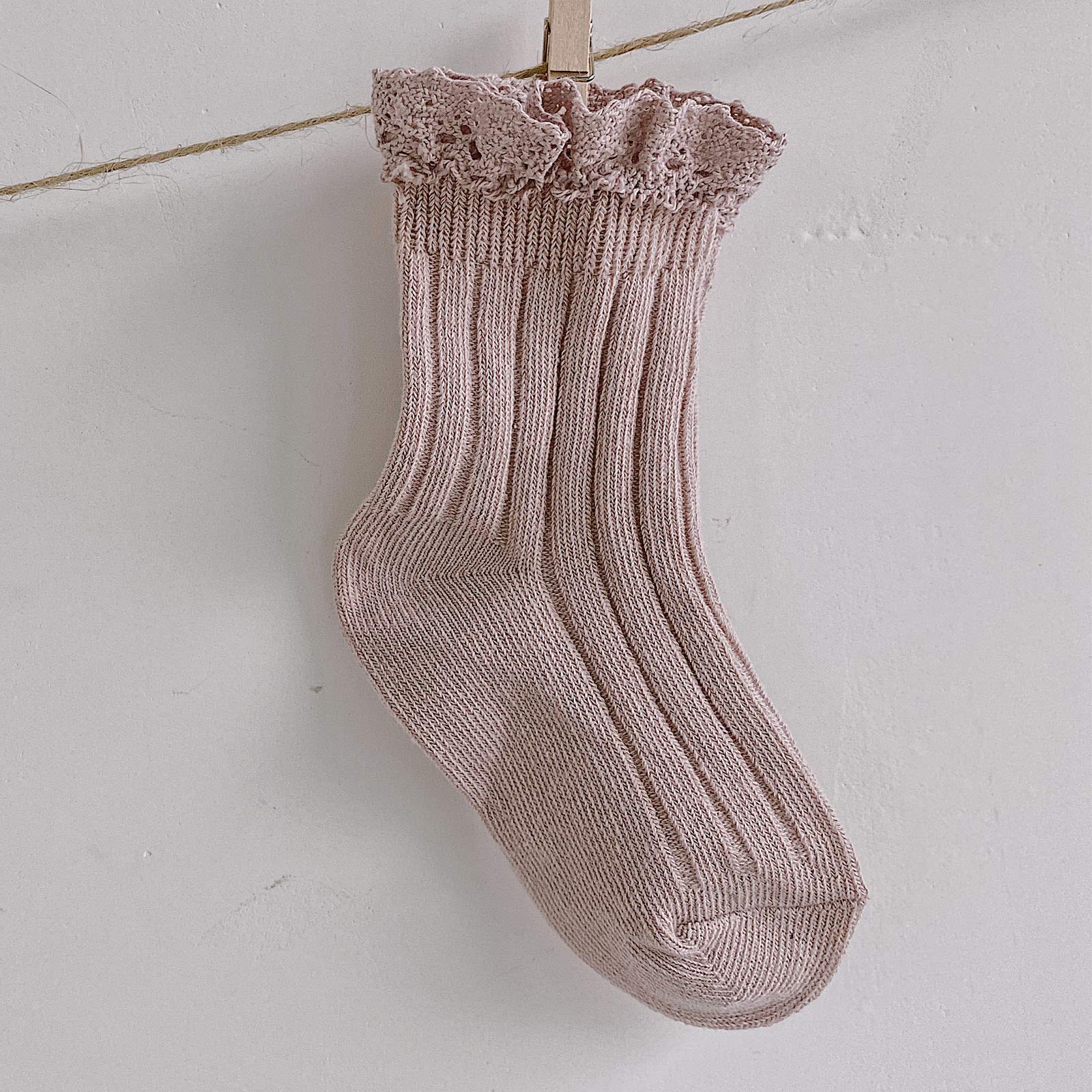 Ashmyova Baby Girls Vintage Ankle Lace Socks - 6 Pack Toddler Ruffled Dress Socks for Casual Outfits, Parties & Photo Shoots | Soft & Comfortable Cotton Blend