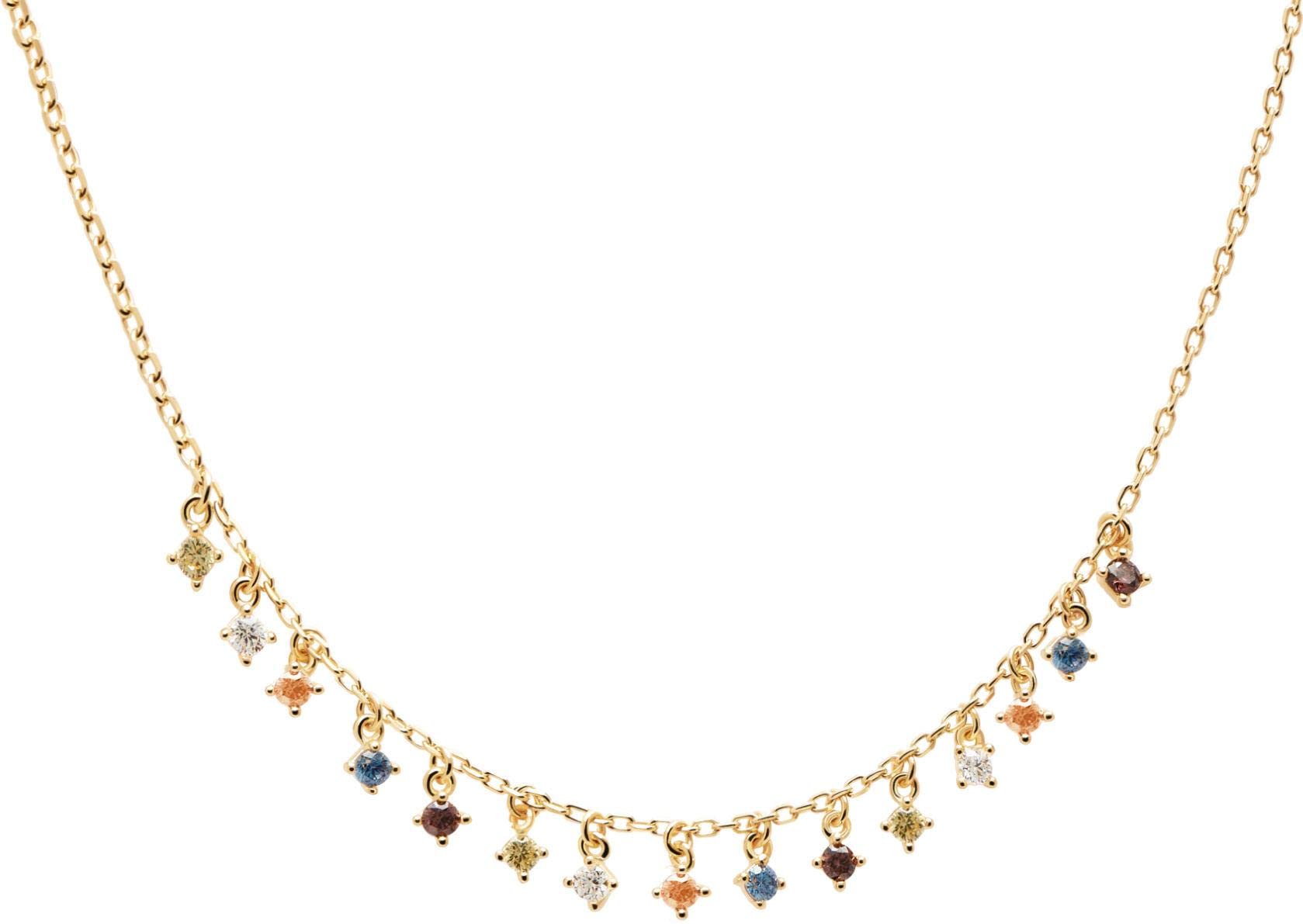 PDPAOLA 14K Gold Willow Necklace for Women - Elegant Dainty Layering Chain Jewelry Gift for Her | Perfect for Everyday Wear, Date Nights & Special Occasions