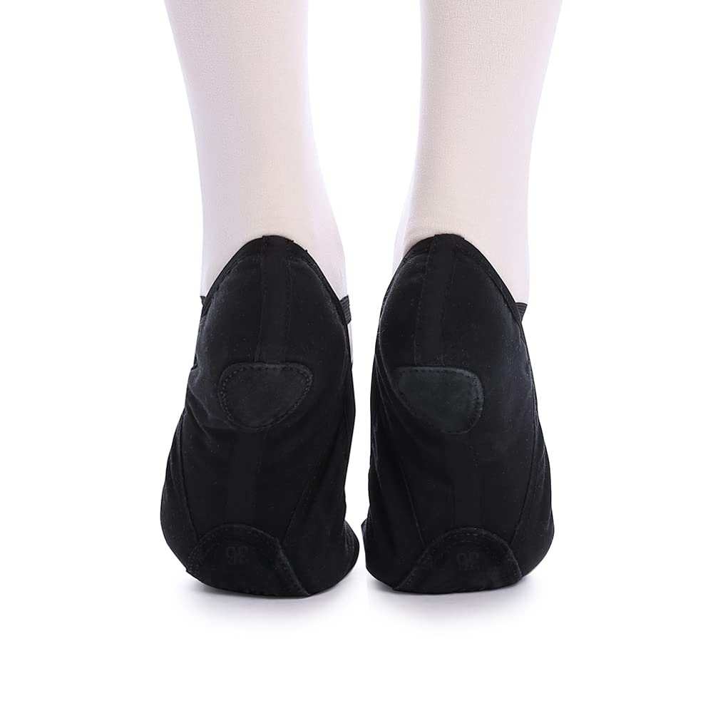Women's Ballet Shoes for Dance & Yoga - Soft Canvas Ballet Slippers for Women & Girls - Perfect for Ballet Class, Yoga Practice & Dance Performances