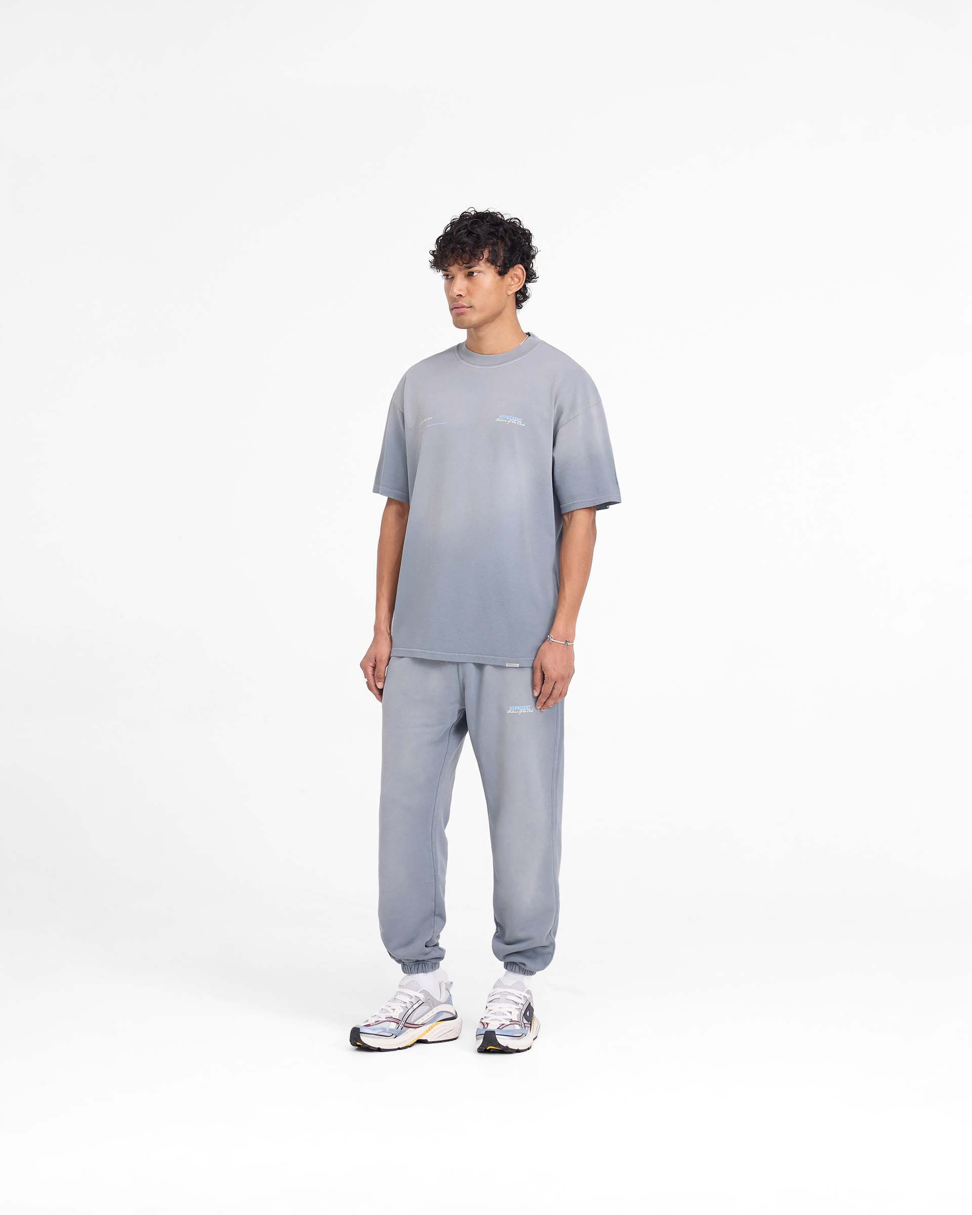 Patron Of The Club Vintage Washed Grey T-Shirt - Casual Streetwear for Men & Women | Perfect for Night Out, Concerts & Urban Fashion