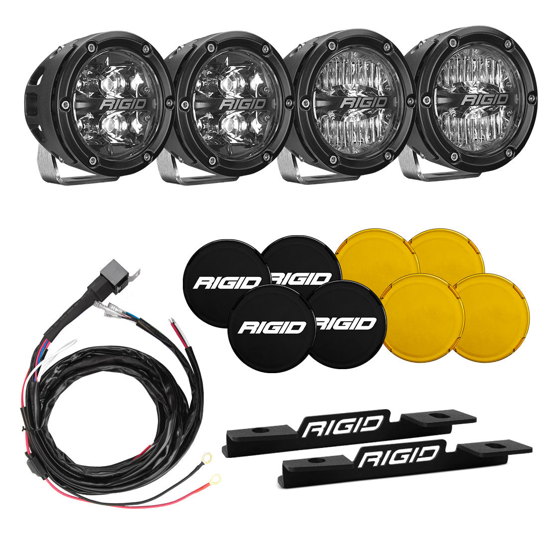 2021-2023 Ford Bronco Rigid A-Pillar 360 Series LED Light Bar Kit - Off-Road, Camping & Night Driving Lighting Accessories