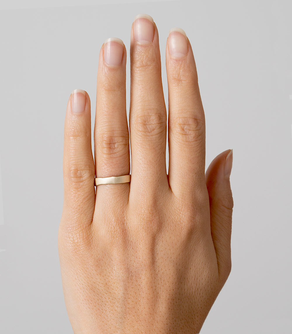 4mm Torn Paper Wedding Band - Unique Handmade Paper Ring for Eco-Friendly Weddings, Engagements & Proposals - Perfect for Sustainable Couples & Minimalist Jewelry Lovers