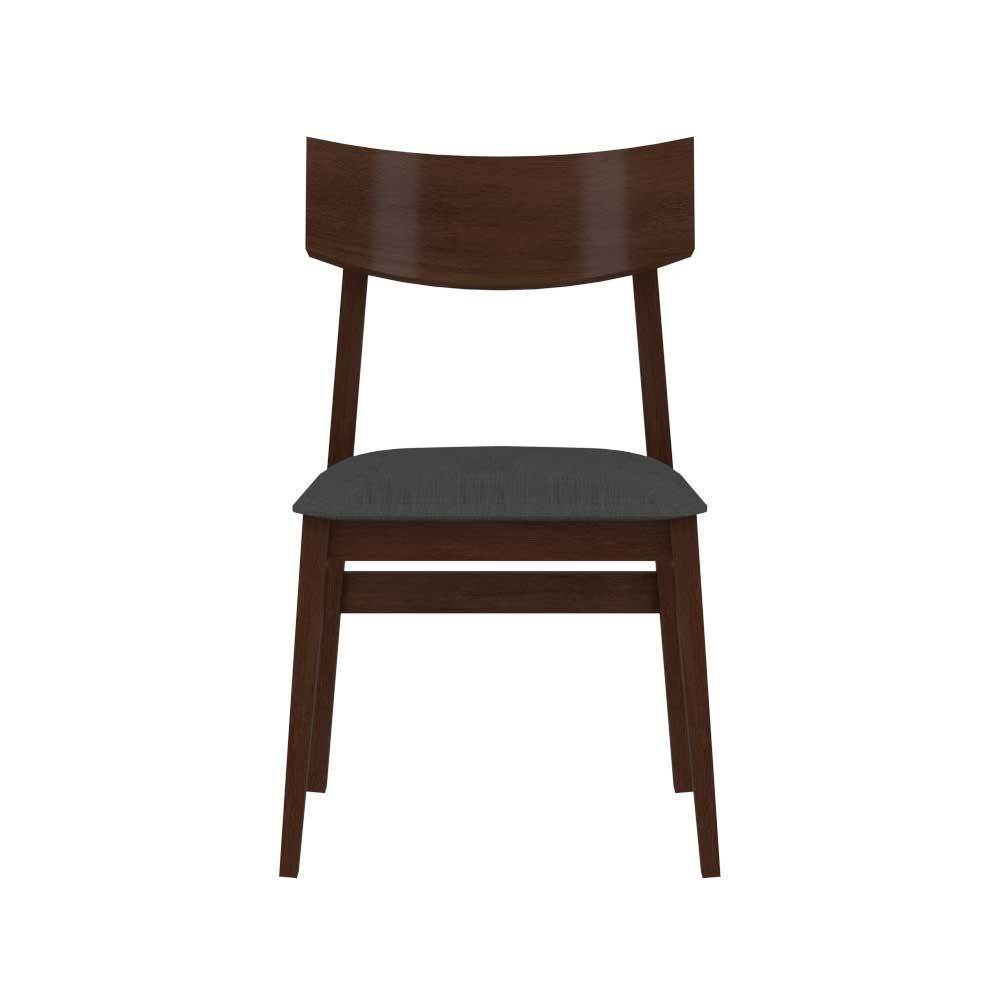Edgar Wooden Dining Chair - Solid Wood Modern Farmhouse Dining Room Chair with Comfortable Cushion - Perfect for Kitchen, Dining Room, and Home Office