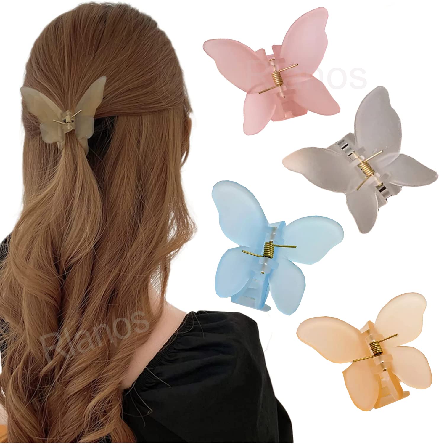 Stylish Pearl Butterfly Tassel Hair Clips for Women & Girls - Trendy Metal Hair Accessories, Claw Clips & Bridal Hair Pins - Perfect for Weddings, Parties & Everyday Fashion