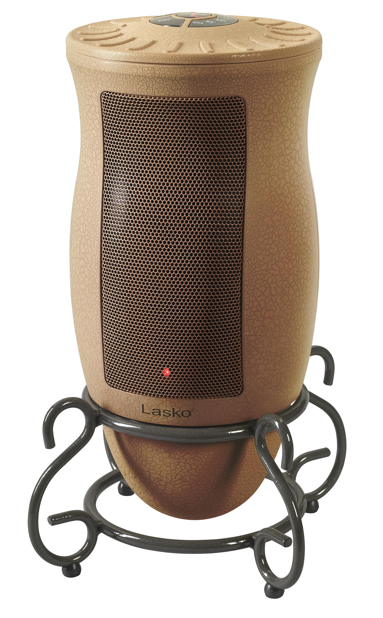 Lasko Designer Series Ceramic Space Heater with Oscillation, Remote Control & Timer - Quiet Portable Electric Heater for Bedroom, Office, Living Room - Beige Home Heating Solution
