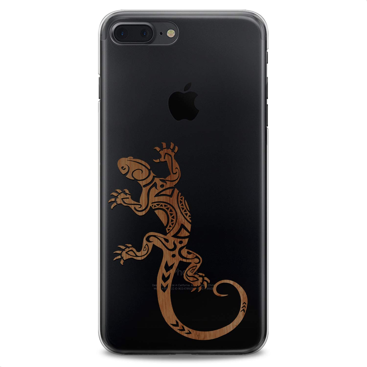 Premium TPU Phone Case for iPhone 16/15/14/13/12/11 Pro Max/Plus/Mini/Xs/Xr/X/8+/7/6/5/SE - Slim Flexible Silicone Cover with Tribal Lizard & Nature Animal Prints - Cute Protective Case for Men Women Boys Girls - Perfect for Outdoor Adventures, School & Daily Use
