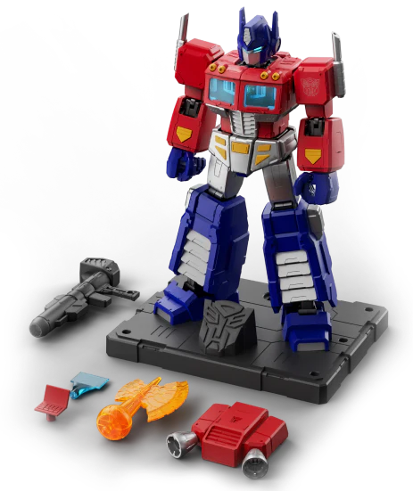 Blokees Transformers Action Edition G1 Optimus Prime Model Kit - Collectible Building Set for Fans & Display - Perfect for Home Decor, Gifts, and Toy Collections