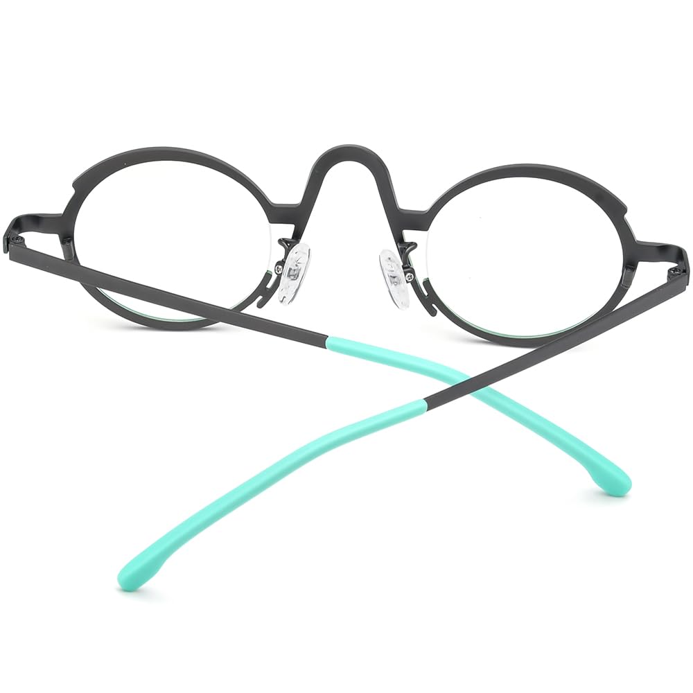 Stylish Women's Retro Round Pure Titanium Glasses Frame - Lightweight, Durable & Colorful Eyewear for Fashion, Reading & Daily Use