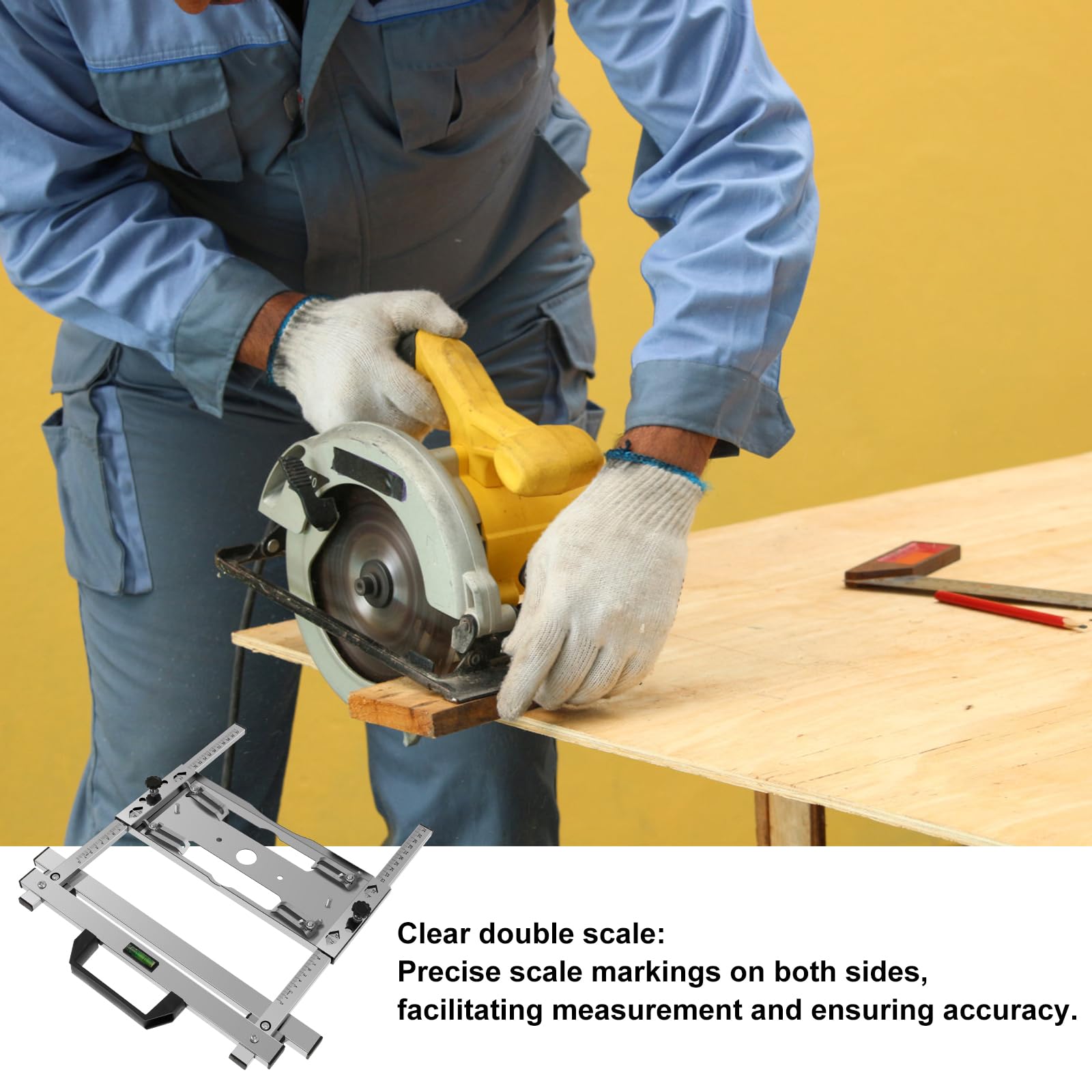 Stainless Steel Edge Guide Positioning Tool for Woodworking - Multi-Function Cutting Machine Guide with Adjustable Frame for Precise Cuts | Perfect for DIY Projects, Cabinet Making & Crafting