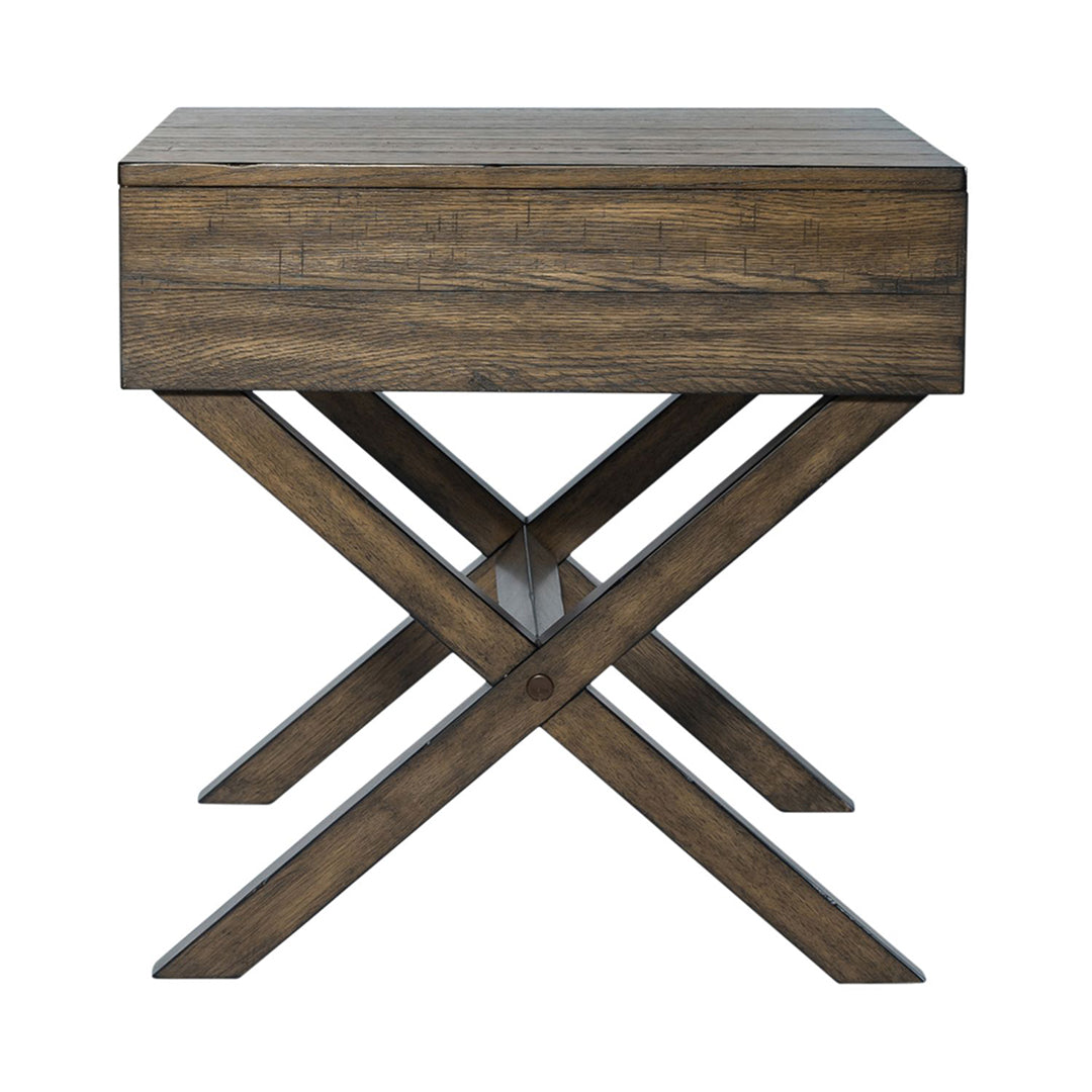 Lennox Modern End Table - Small Side Table for Living Room, Bedroom, or Office - Nightstand with Storage Shelf - Perfect for Coffee, Books, and Decor