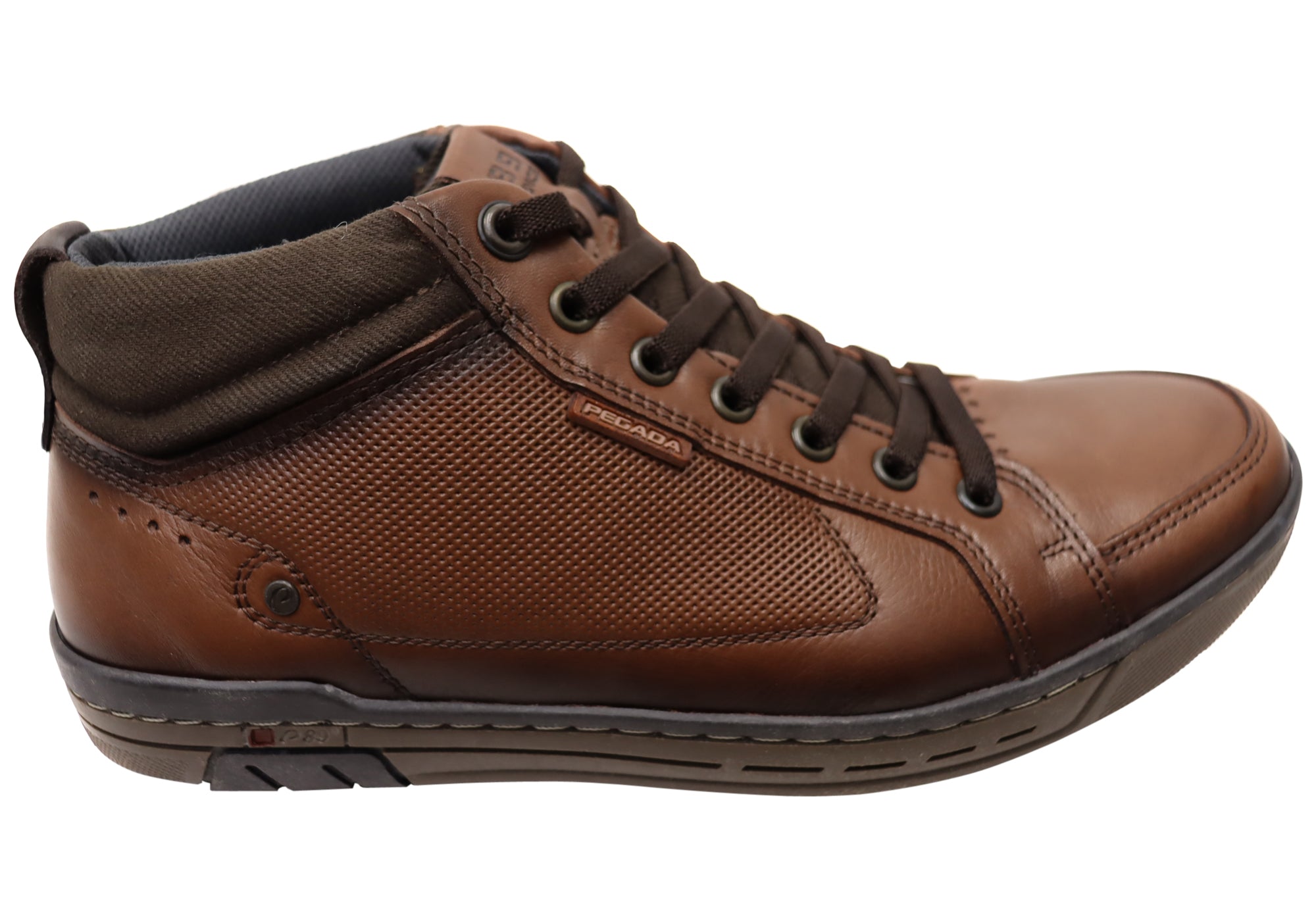 Pegada Mission Men's Comfortable Leather Boots - Handmade in Brazil - Durable & Stylish for Outdoor Hiking, Work & Casual Wear