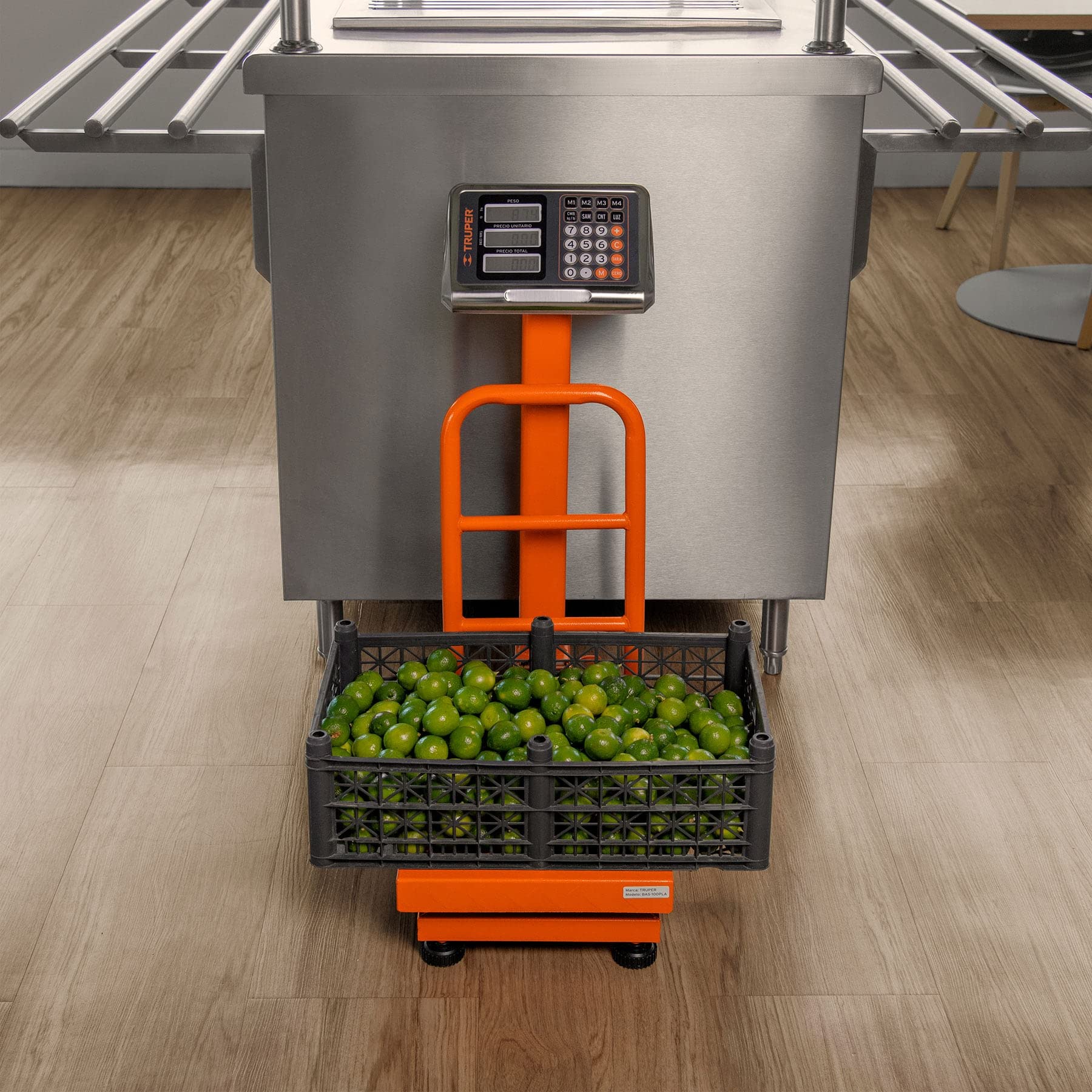 100kg Heavy Duty Folding Platform Scale - Portable Digital Weighing Scale for Shipping, Logistics & Industrial Use (Ideal for Warehouses, Factories & Home)