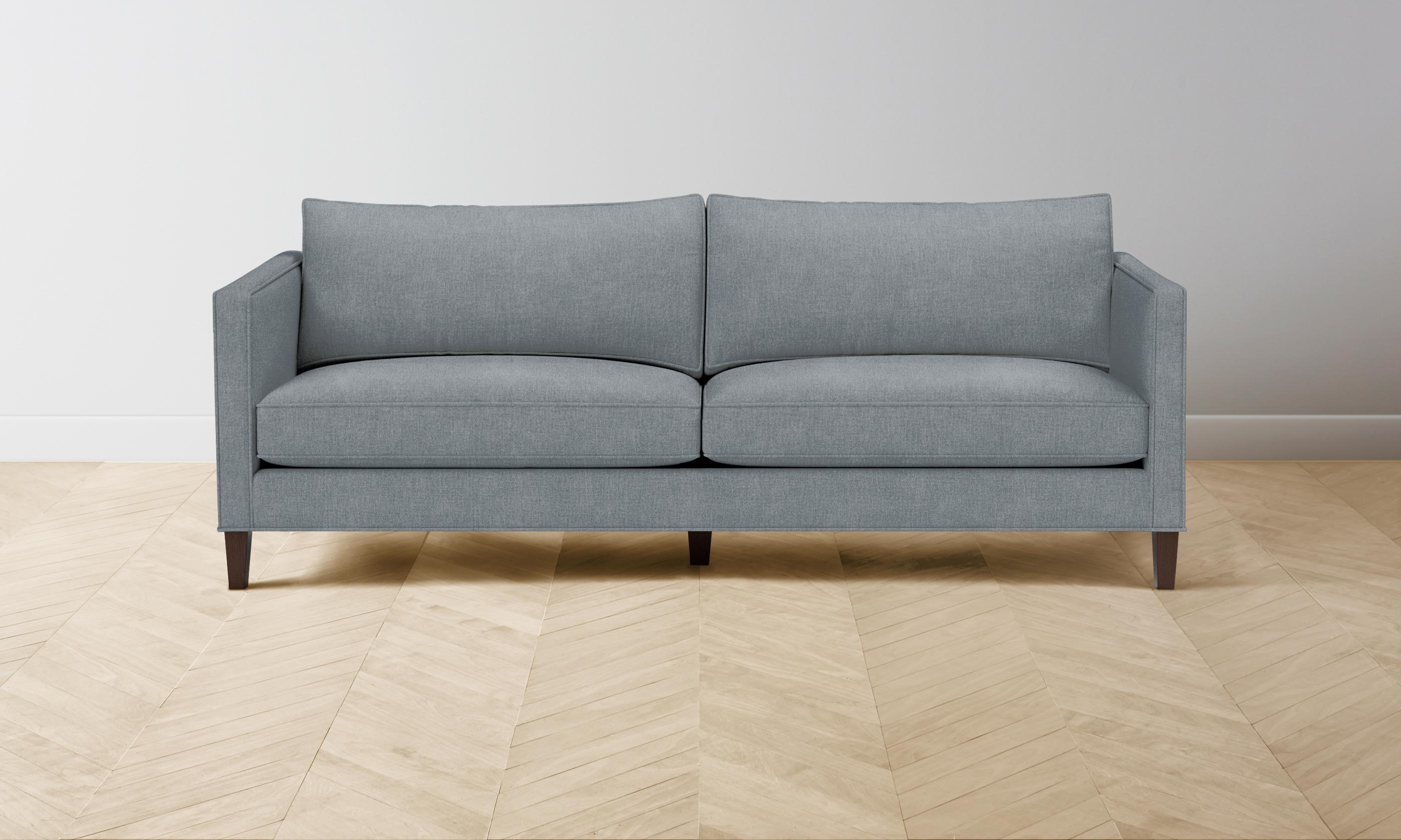 Premium Crosby Sectional Sofa with Performance Mélange Weave Fabric in Aegean Blue - Perfect for Living Room, Family Room or Home Theater Comfort