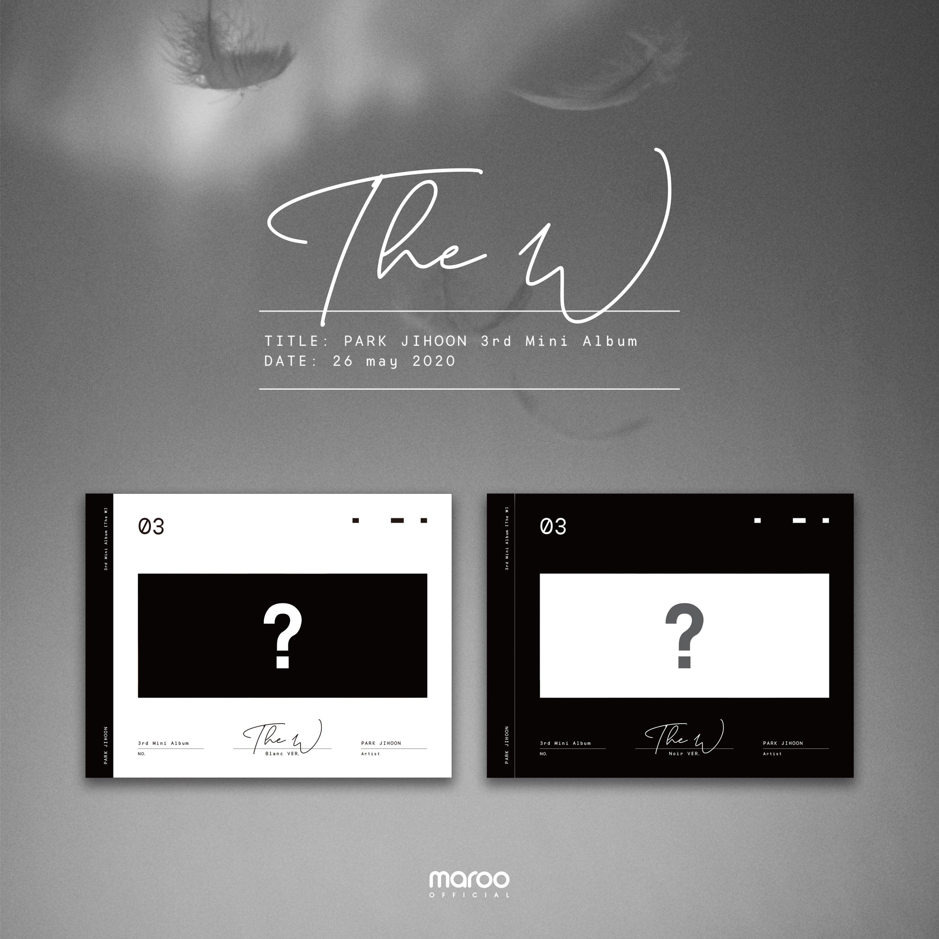 PARK JI HOON 3RD MINI ALBUM 'THE W' + Official Poster | K-Pop Music CD for Fans, Collectors & Gift Giving | Perfect for Birthdays, Concerts & K-Pop Collections