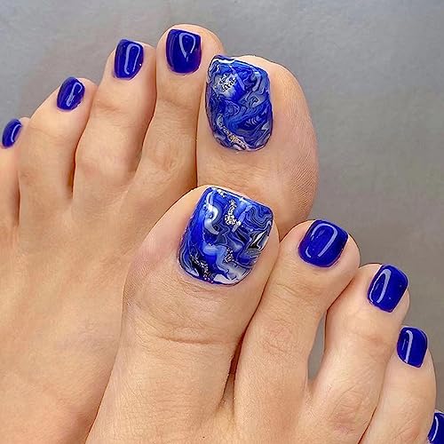 Blue Silver Glitter