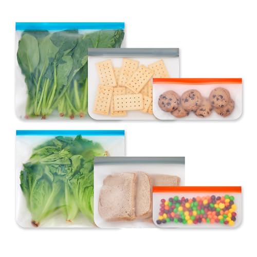 Multicolor (2 Gallon + 2 Sandwich + 2 Snack)