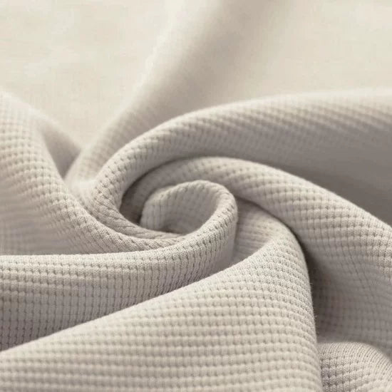 Soft Cotton Waffle Knit Blanket - Natural Beige Color - Cozy Throw for Bed, Sofa & Home Decor