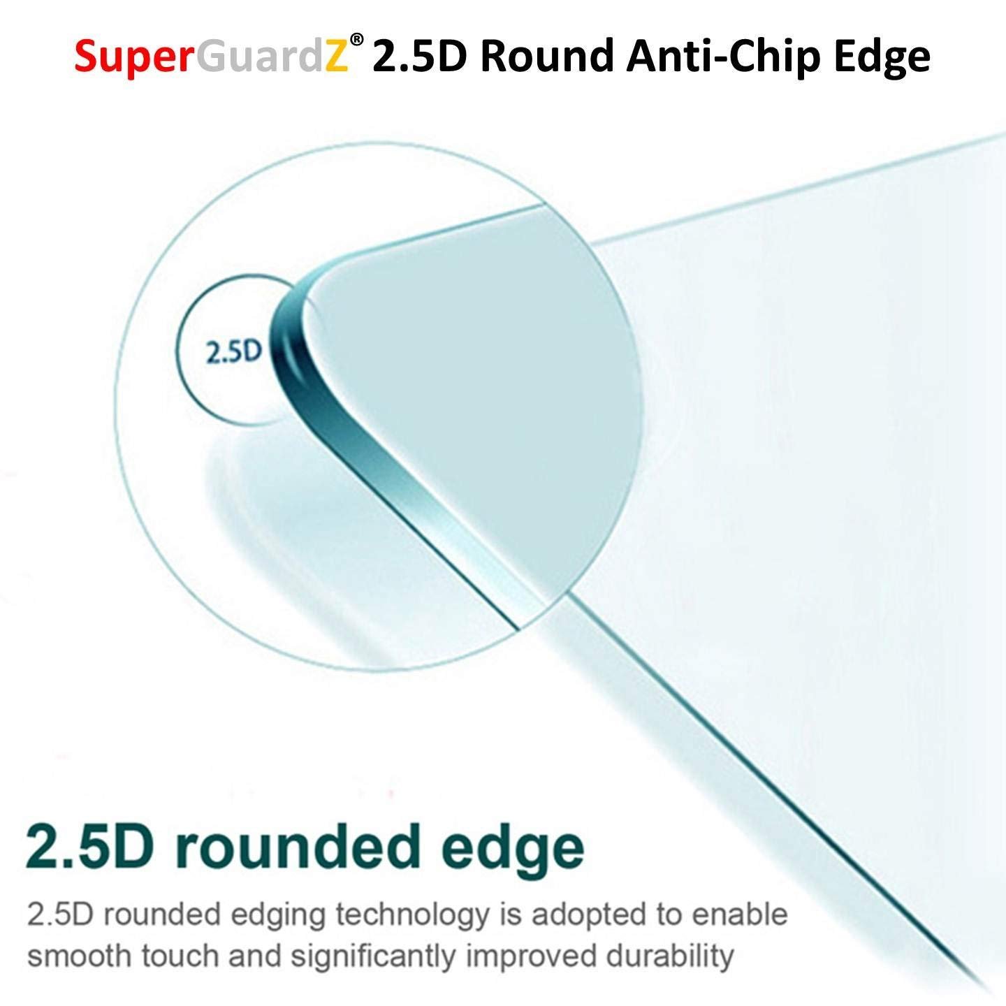 SuperGuardZ Tempered Glass Screen Protector for Samsung Galaxy Express Prime 3 - Full Coverage, Edge-to-Edge, Anti-Scratch with Lifetime Replacement - Includes 2 Stylus Pens - Perfect for Work, Gaming & Everyday Protection