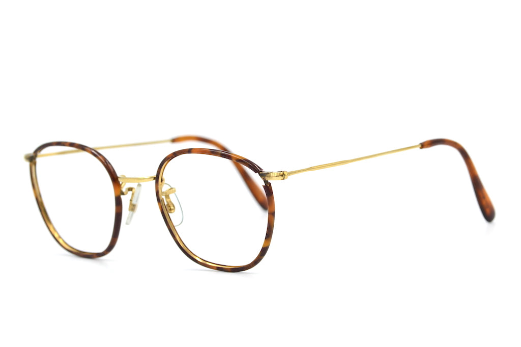 14KT Rolled Gold Windsor Rim Glasses - Classic & Elegant Eyewear for Men & Women - Perfect for Reading, Driving & Fashion Accessories