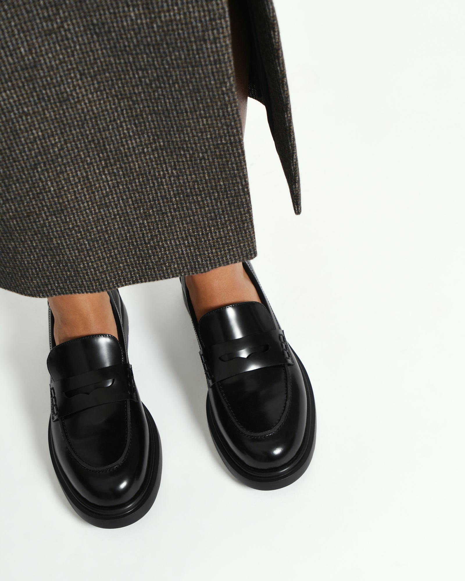 Premium Black Leather JARVIS Loafers for Men - Comfortable & Stylish Slip-On Shoes for Business, Casual & Office Wear