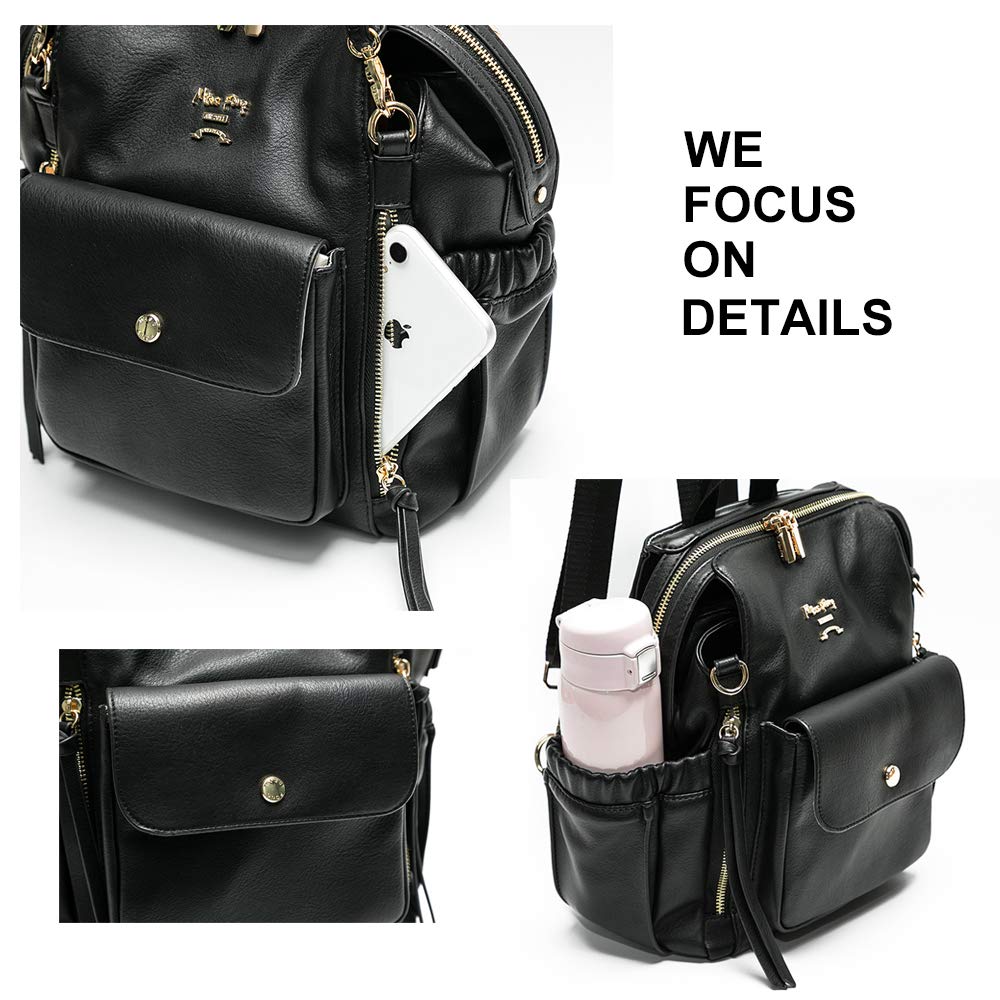 Miss Fong Diaper Bag Backpack - Large & Mini Baby Diaper Bags with Built-in Organizer | Perfect for Travel, Daycare & On-the-Go Parents