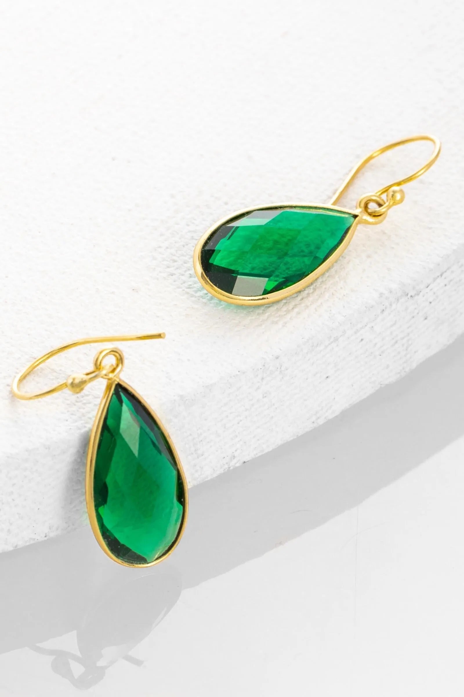 Elegant Single Gemstone Drop Earrings for Women - Dainty & Minimalist Jewelry for Parties, Weddings & Everyday Wear