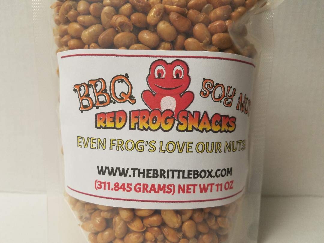 Wasabi, BBQ Bacon & BBQ Red Frog Flavored Soy Nuts - High Protein Snack (3-Pack) | Healthy Vegan Keto-Friendly Snacks for Work, Travel & Fitness
