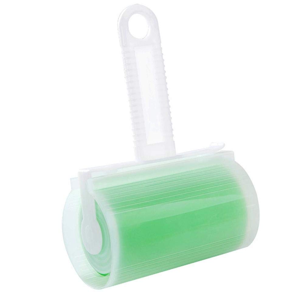 YITON Reusable Pet Hair Remover Brush - Washable Silicone Lint Roller for Cat & Dog Hair Removal - 2 Pack Green Sticky Roller - Perfect for Furniture, Clothes & Car Seats