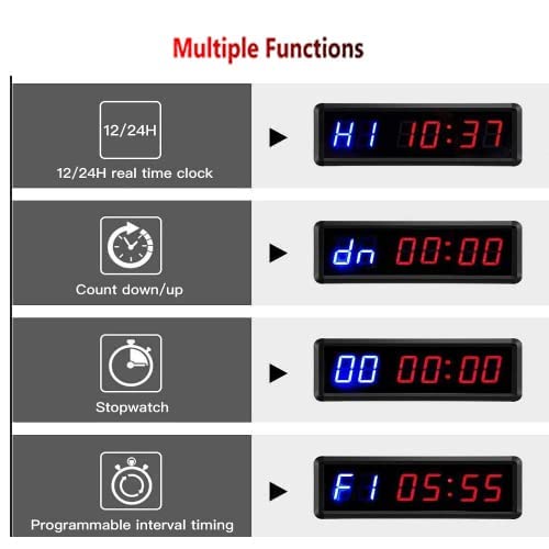 Gym Clock With Remote - 1.5