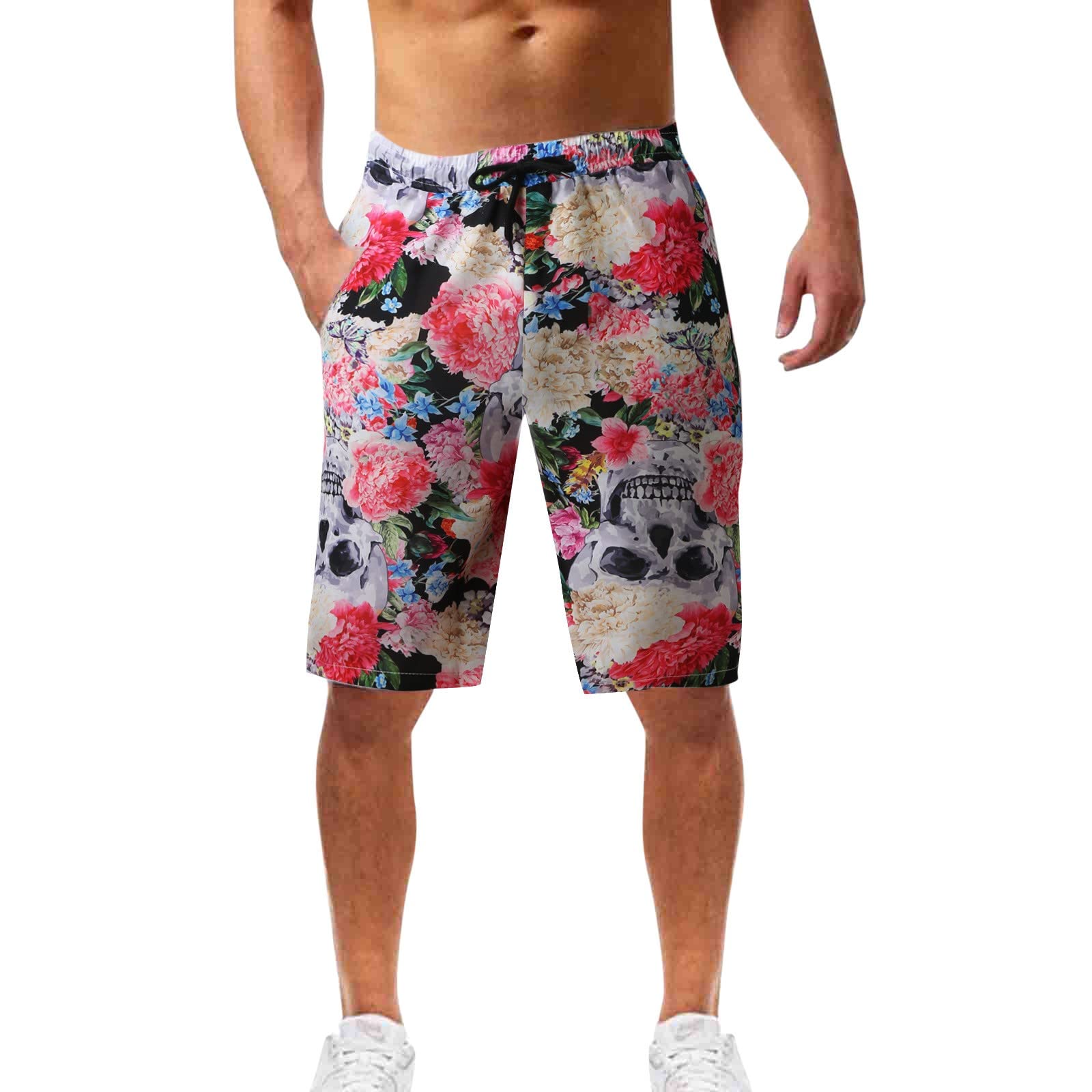 **KUDICO Men's Gym Shorts - Stretchy Elastic Waist Workout & Training Shorts for Fitness, Running & Casual Summer Wear - Lightweight & Breathable Bermuda Shorts for Sports & Outdoor Activities**