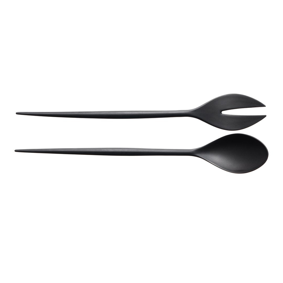 Premium Krenit Salad Serving Set - 8-Piece Stainless Steel Salad Tongs & Forks - Ideal for Dinner Parties, BBQs, and Buffets
