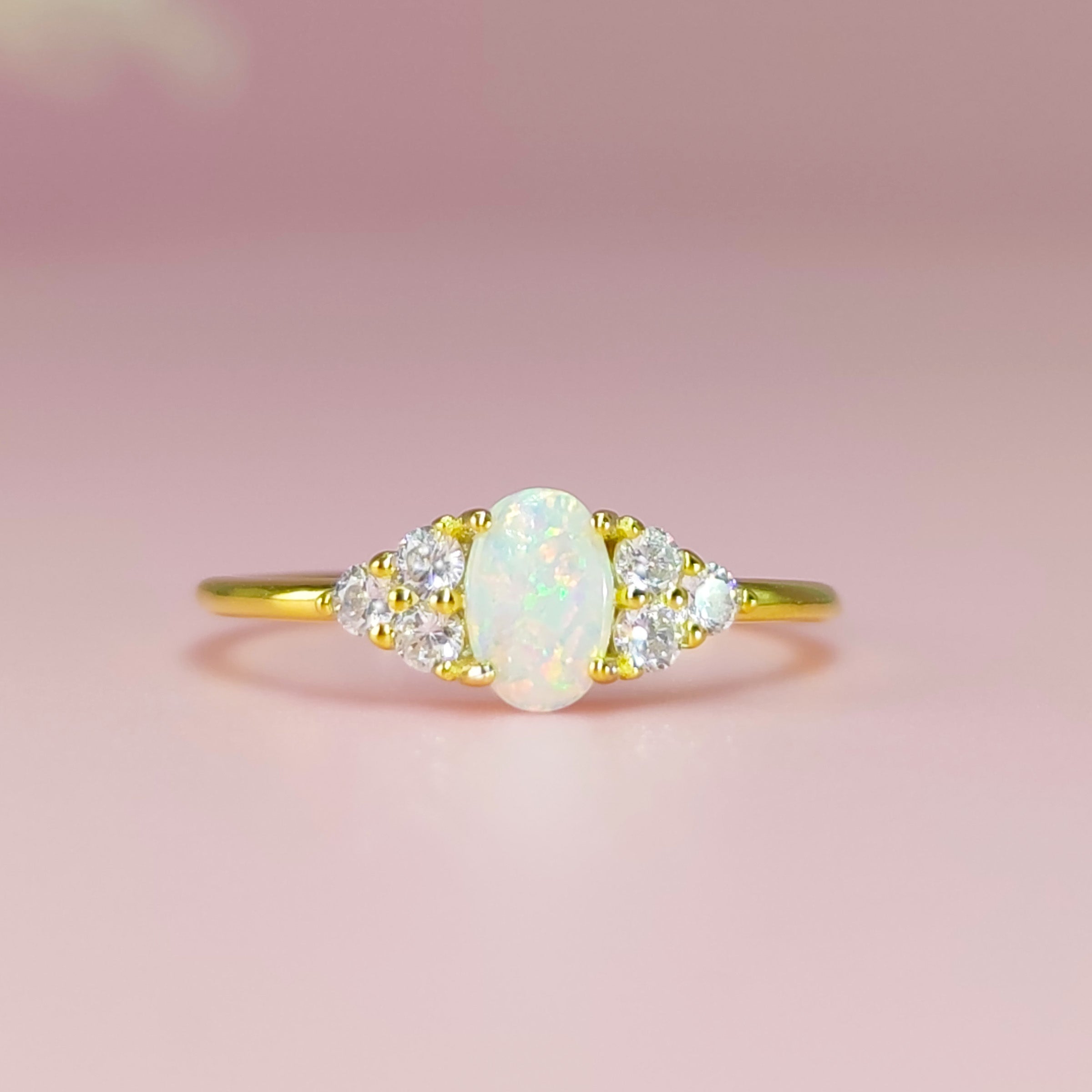 CherishedEssence: 14K Gold Oval Breastmilk Keepsake Ring - Perfect for Nursing Mothers & Memorial Jewelry Gifts