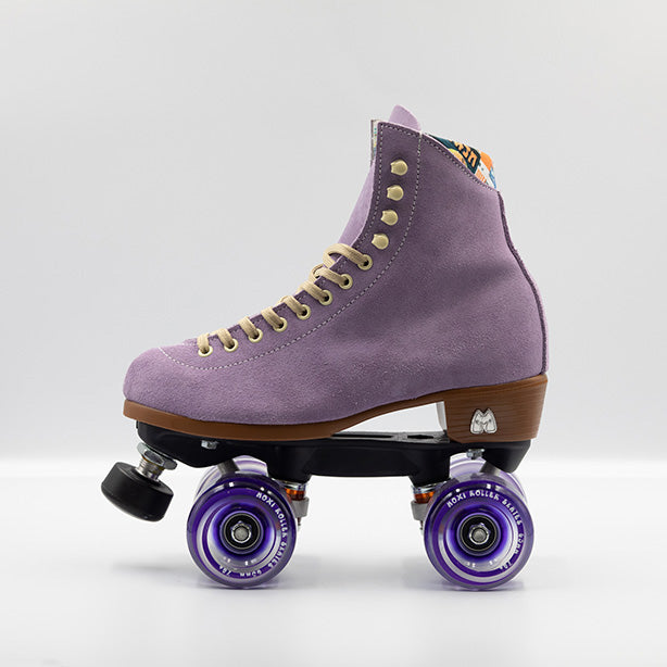 Moxi Lolly Roller Skates - Size 7 in Lilac | Women's Outdoor & Indoor Quad Skates for Rink, Park & Street Skating