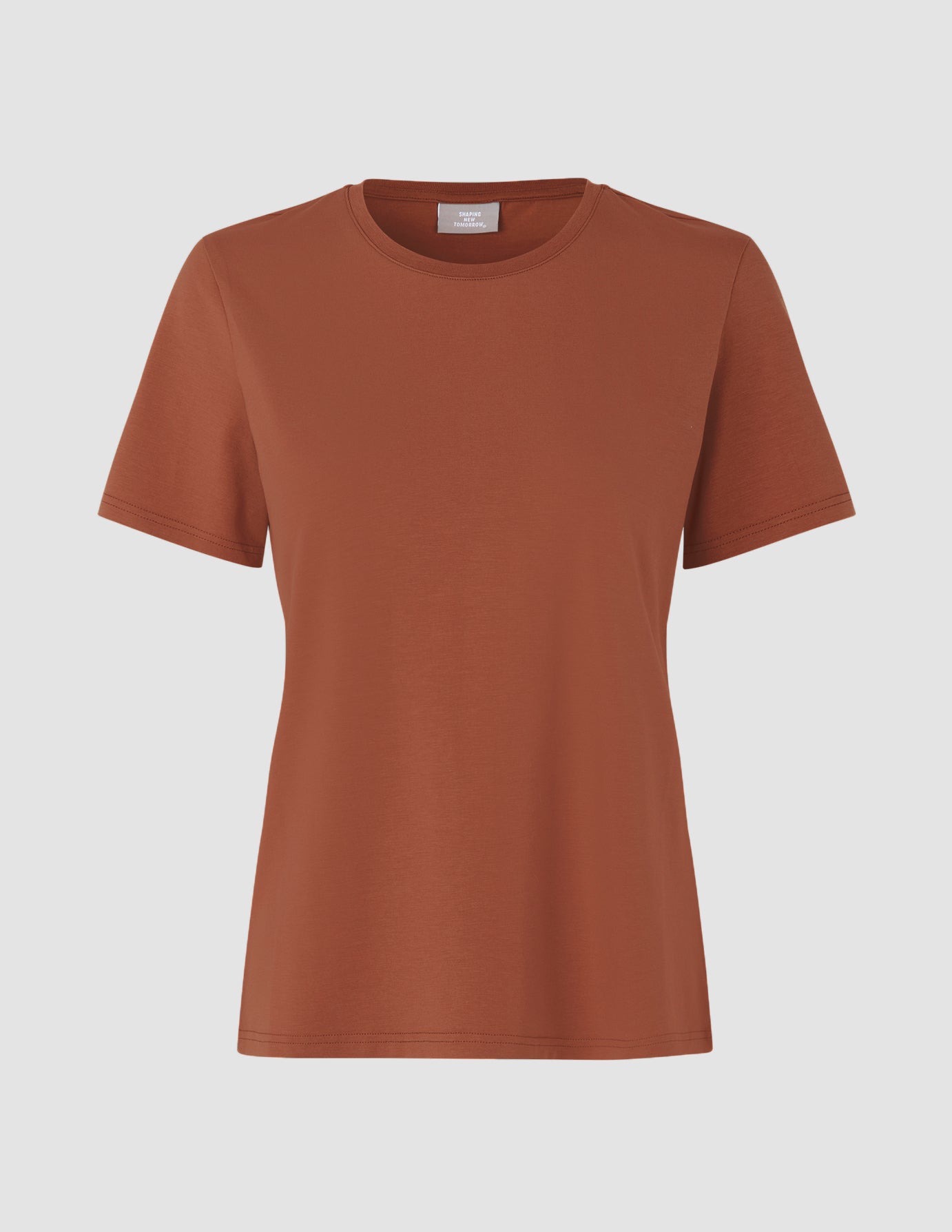 Premium Supima Cotton T-Shirt for Men & Women - Soft White & Terracotta Colors - Perfect for Casual Wear, Layering & Everyday Comfort