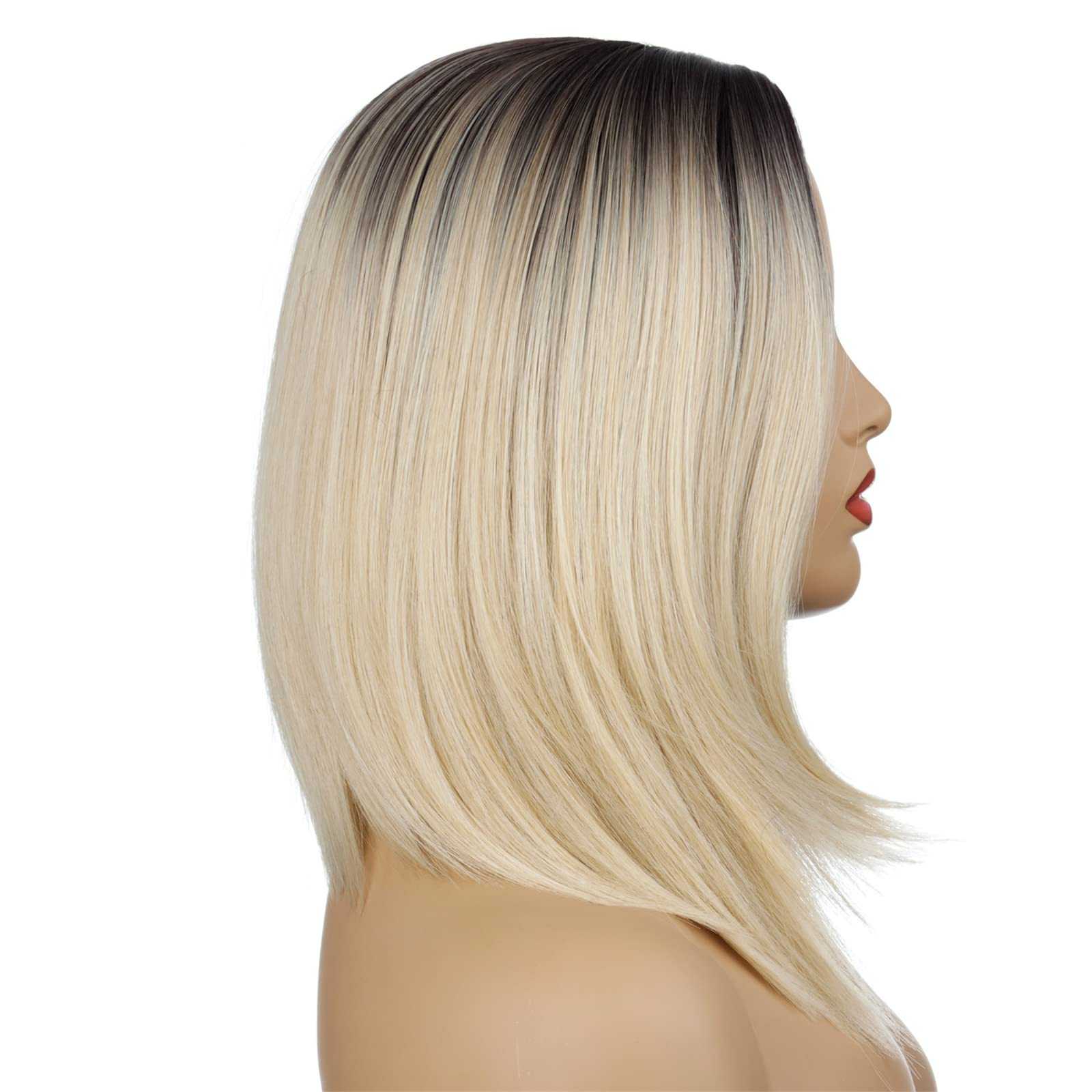 Stylish Synthetic Shoulder Length Ombre Bob Wig for Women - Perfect for Cosplay, Parties & Everyday Wear