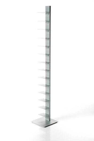 Sapiens Bookcase by Bruno Rainaldi - Large Aluminum Shelf for Modern Living Room, Office & Library Storage | Stylish Book Organizer