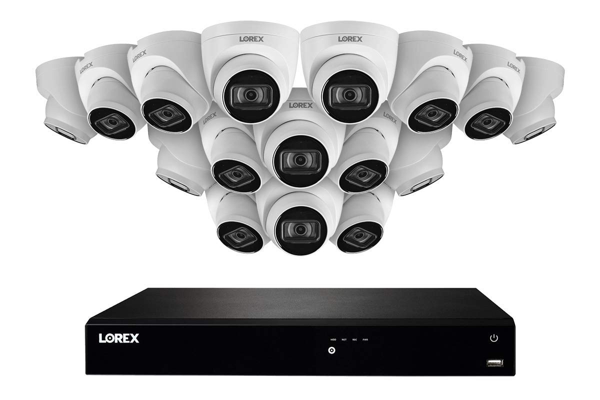 Lorex N4K3-1616WD 4K Ultra HD 16-Channel Surveillance System with 3TB NVR and 16 x 8MP Audio Dome Cameras - Ideal for Home Security, Business Monitoring & Outdoor Protection