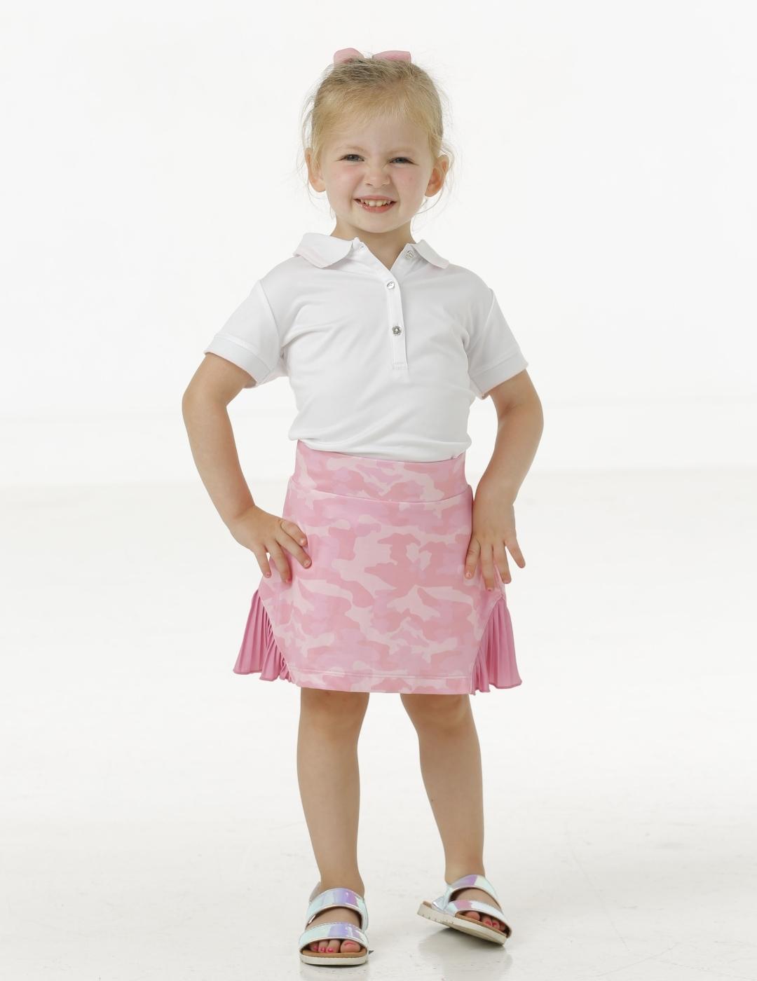 Harlow Toddler Girls' Polo Shirt - Soft Cotton Short Sleeve Top for Baby Girls 2T-5T - Perfect for Playdates, Daycare & Summer Outfits