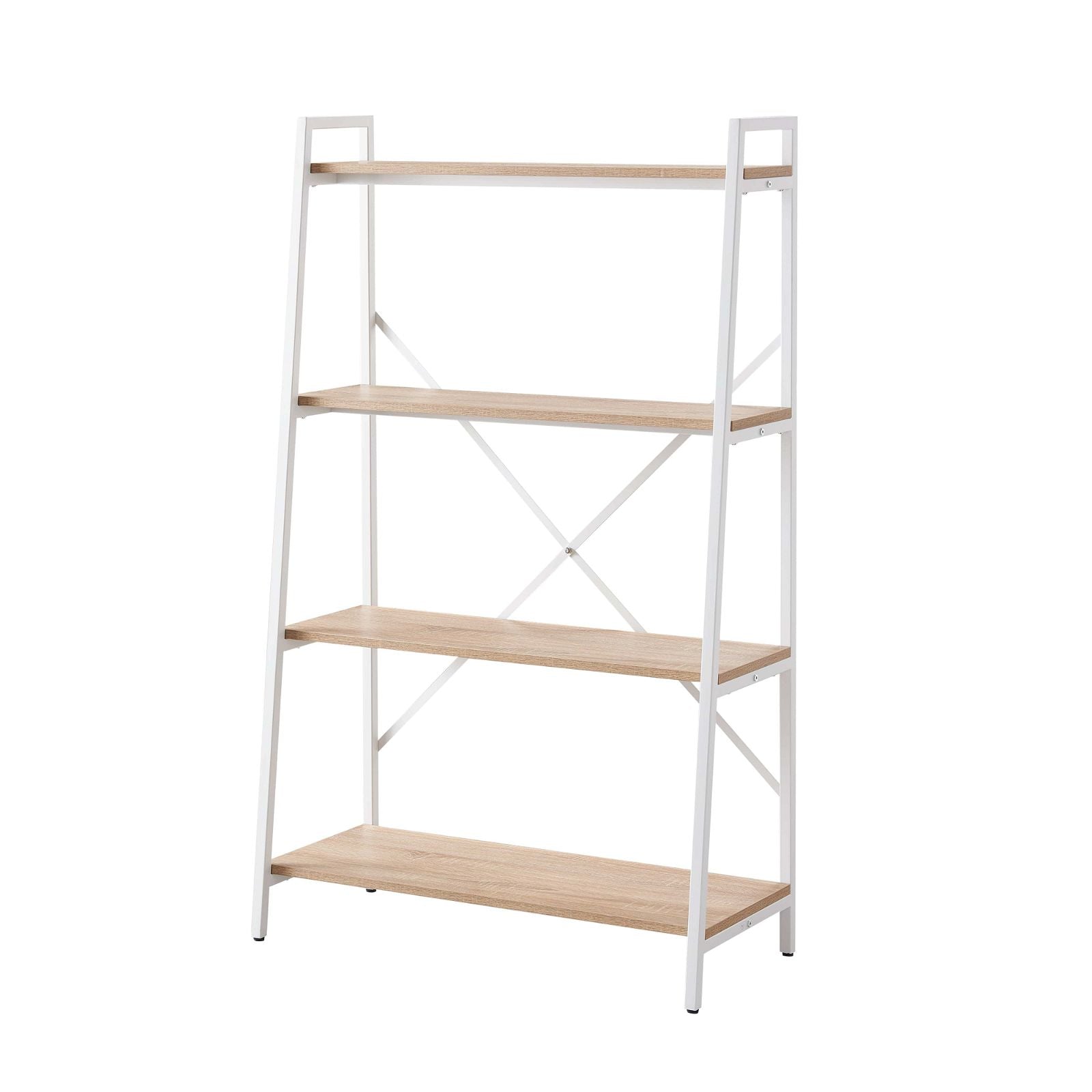 Workzone ASPECT 1300 Oak Bookcase - 5-Shelf Storage Unit for Home Office, Living Room & Bedroom Organization